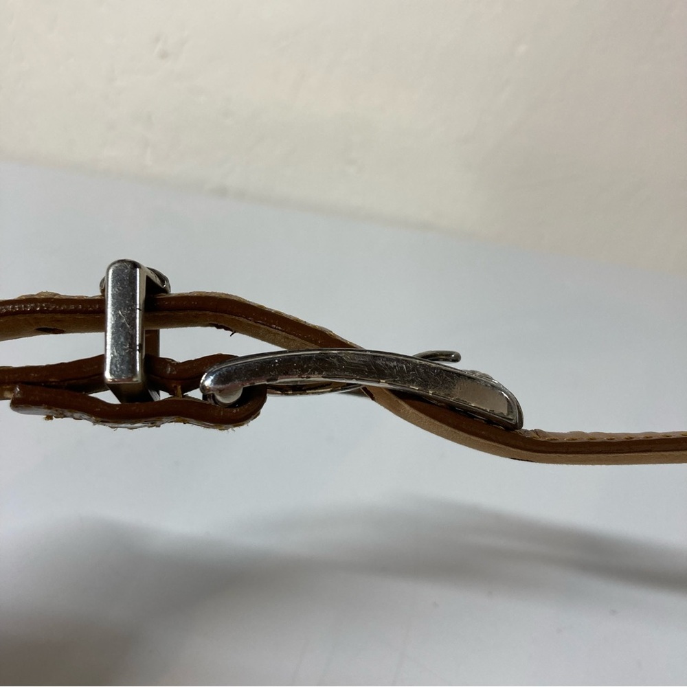 Brighton Brown Leather Belt with Silver Buckle - Picture 7 of 11